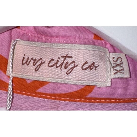 NWT IVY CITY CO Pink Bowie Dress Long Sleeve Dress Size XXS - Picture 3 of 9